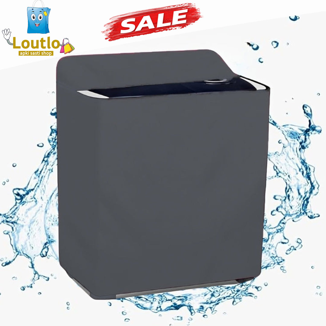 Twin Tub Washing Machine Waterproof Cover - Grey