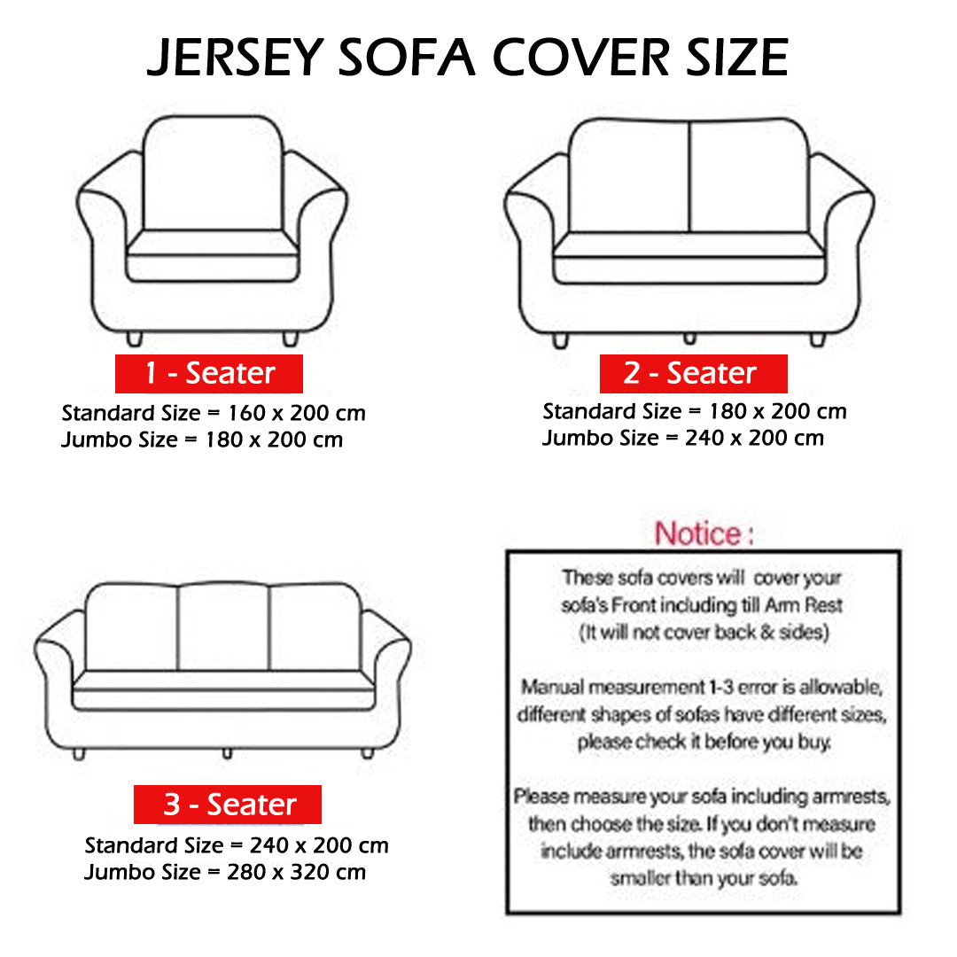 Jersey Sofa Covers - Maroon