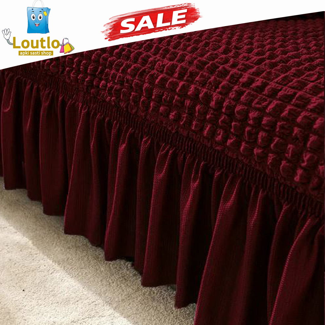 Bubble Sofa Cover - Maroon